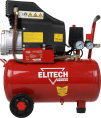 Компрессор поршневой Elitech КПМ 200/24 Промо масляный 220л/мин 24л 1500Вт красный/черный