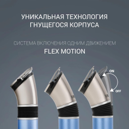 Машинка для стрижки Polaris PHC 0401RB голубой насадок в компл:1шт