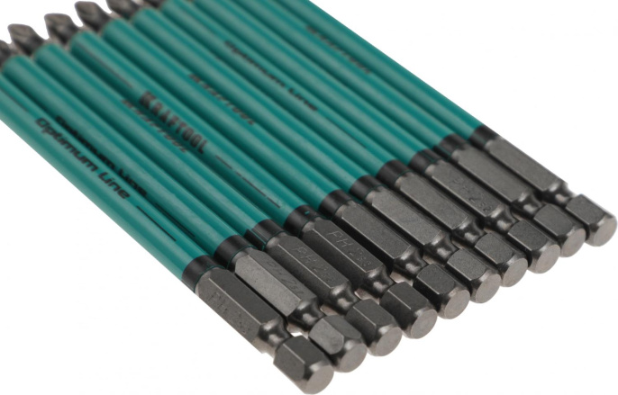 Набор бит Kraftool 26122-2-100-10 10пред. для шуруповертов