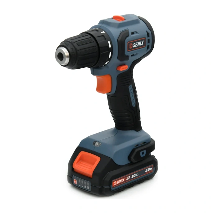 Аккумуляторная дрель-шуруповерт SENIX 2 АКБ 2 Ач, ЗУ 2А, кейс PDDX2-M3-EU