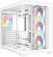 Корпус ПК без блока питания Case SAMA V60 White, Midi-Tower, TG, 7x120mm ARGB, 2xUSB 3.0 + 1xUSB 3.1 Type-C, ATX, mATX, mITX White V60-WHADA7X1-GL