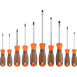 Набор отвёрток Airline SL3-SL6, PH0-PH1, PZ0-PZ2, блистер, 10 предметов ATAU039