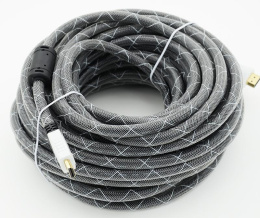 Кабель аудио-видео HDMI m /HDMI m 20м. феррит.кольца позолоч.конт. черный BEHPEX