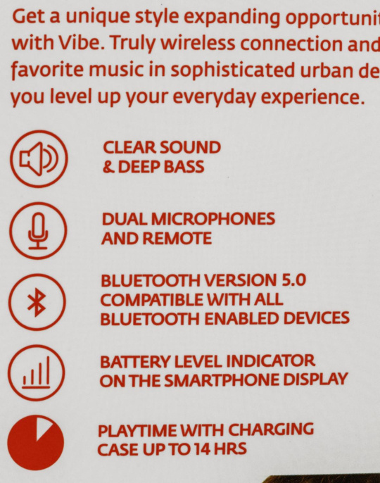 Наушники UBEAR Vibe, Bluetooth, вкладыши, белый [tw03wh01-bd]