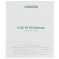 Веб-камера UGREEN CM825 75330 USB Full HD Webcam - Silver Gray 75330_