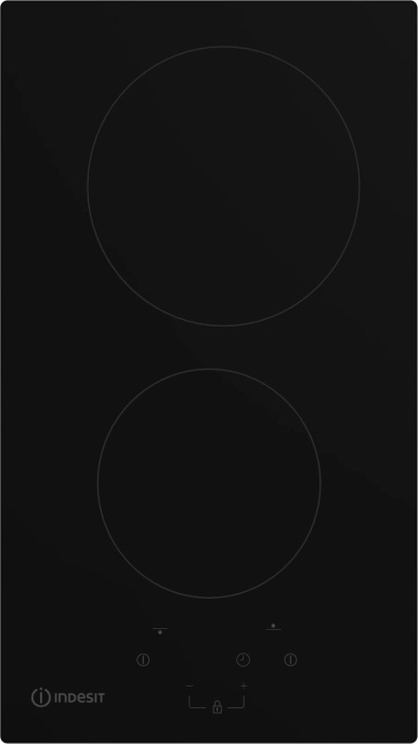 Электрическая варочная поверхность Indesit IRT 130, конфорок: 2 шт.,  стеклокерамика,  независимая, черный