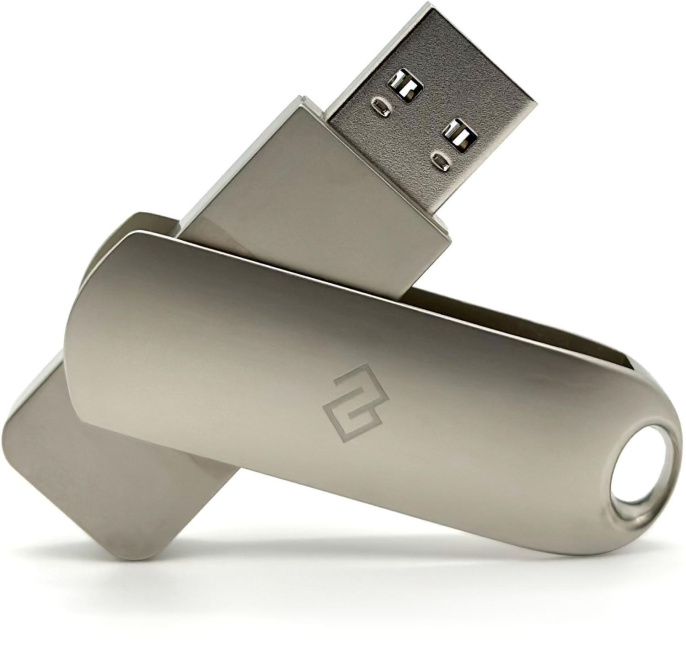 Флешка USB Digma DRIVE3 64ГБ, USB3.0, серебристый [dgful064a30sr]