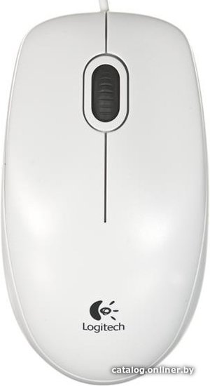 Мышь Logitech B100 белый оптическая 1000dpi USB 2but 910-003360