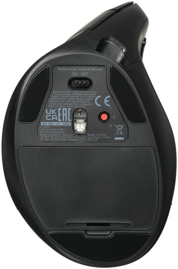 Беспроводная компьютерная мышь вертикальная UGREEN MU008S 85081 Multi-mode Wireless Vertical Mouse 2.4 GHz&BT. Цвет: черный