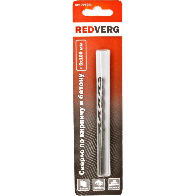 Сверло по бетону (6х100 мм) REDVERG 6621193
