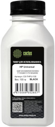Тонер Cactus CS-THPU-100,  для HP Universal Q2612A/Q5949A/CE505A/7115/Q6511/7516/Q4092,  черный, 100грамм, флакон