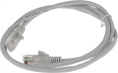 Кабель Cablexpert Патч-корд UTP PP12-1M кат.5e, 1м, литой, многожильный серый 009591