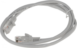 Кабель Cablexpert Патч-корд UTP PP12-1M кат.5e, 1м, литой, многожильный серый 009591