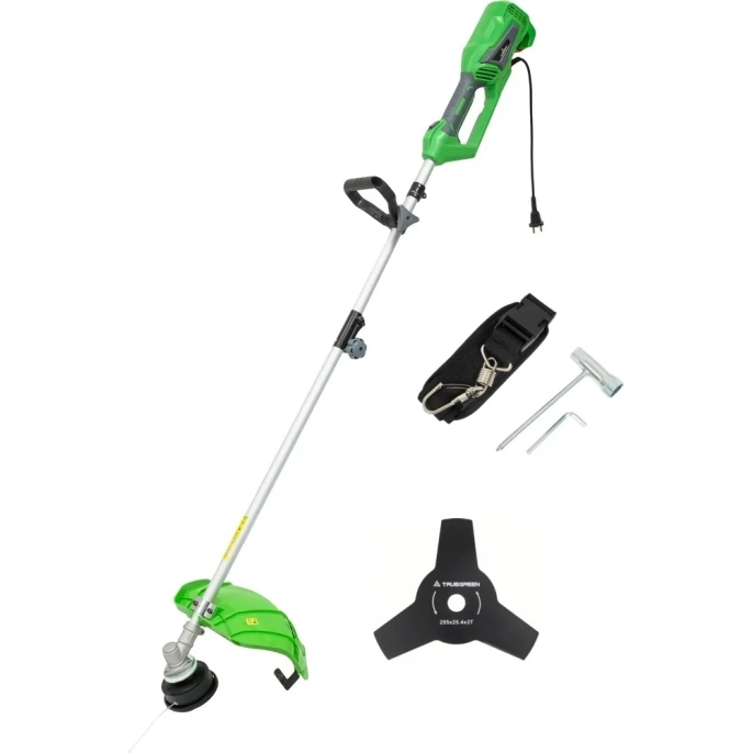 Триммер электрический TRUEGREEN 1.4 кВт, леска/нож TG7A230