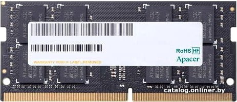 Оперативная память Apacer DDR4 16GB 2666MHz SO-DIMM PC4-21300 CL19 1.2V Retail 1024*8 3 years AS16GGB26CQYBGH/ES.16G2V.GNH