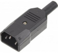 Вилка LanMaster LAN-IEC-320-C14/90,  угловая