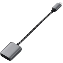 Адаптер Satechi USB-C to Audio PD Charger Adapter. Цвет: серый космос. (ST-UCAPDAM)