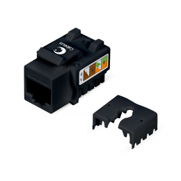 Cabeus KJ-RJ45-Cat.5e-90-BK Вставка Keystone Jack RJ-45, категория 5e, заделка тип 110, черная