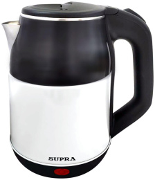 Чайник электрический Supra KES-1843S, 1500Вт, черный и белый