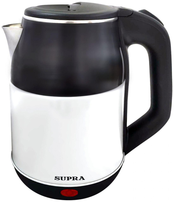 Чайник электрический Supra KES-1843S, 1500Вт, черный и белый