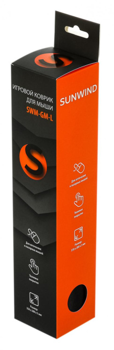 Коврик для мыши SunWind Gaming SWM-GM-L (M) черный/рисунок, нейлоновая ткань, 350х280х3мм