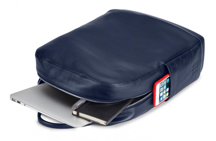 Рюкзак Moleskine Classic Leather ET84BKB20 синий натуральная кожа