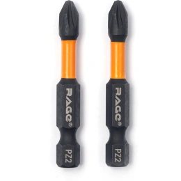 Биты RAGE By VIRA намагниченные торсионные IMPACT S2 PZ2 x 50 мм 2 шт 554126