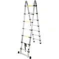 Телескопическая стремянка-лестница ТУНДРА раскладная, алюминиевая, 2.2x2.2 м 5239895