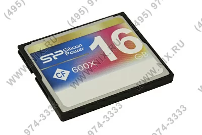 Карта памяти Silicon Power SP016GBCFC600V10 CompactFlash Card 16Gb 600x