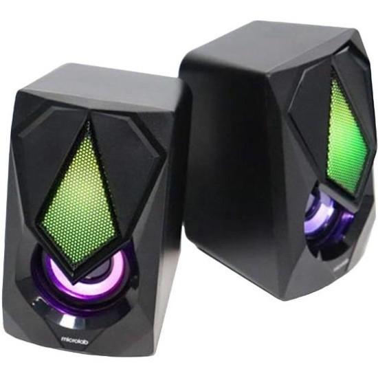 Колонки MICROLAB B25 черный {3 Вт x2, Гармонические искажения: 0,5% 1 Вт 1 кГц , Частотная характеристика: 200 Гц - 20 кГц, Входная чувствительность: 380 мВ, Отношение сигнал/шум: 60 дБ}