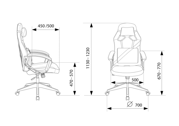 Кресло игровое Zombie Driver черный/красный экокожа с подголов. крестов. пластик (ZOMBIE DRIVER RED)