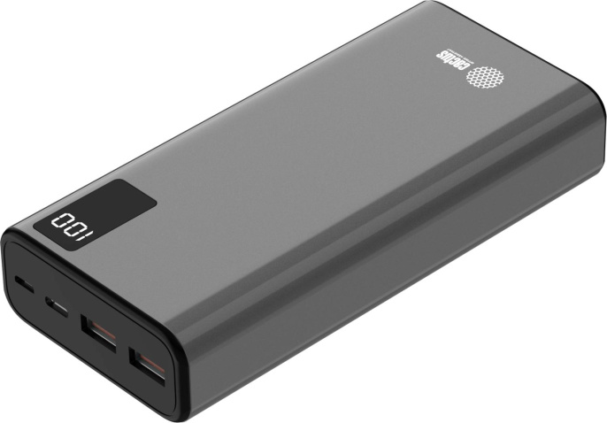 Внешний аккумулятор (Power Bank) Cactus CS-PBFSFA-20000,  20000мAч,  серый