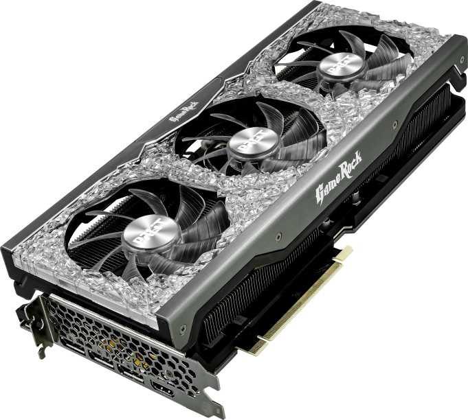 Видеокарта Palit NVIDIA GeForce RTX 3070 PA-RTX3070 GAMEROCK 8G V1 LHR 8ГБ GDDR6, LHR, Ret [ne63070019p2-1040g]