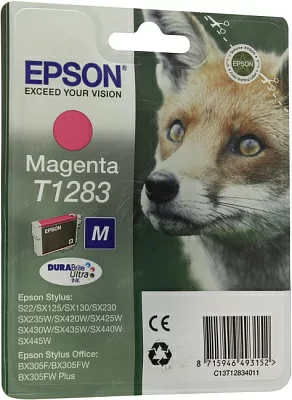EPSON C13T12834011/C13T12834010/C13T12834012 T1283 Картридж пурпурный, M (cons ink)