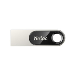 Флешка USB NETAC U278 8ГБ, USB2.0, серебристый и черный [nt03u278n-008g-20pn]