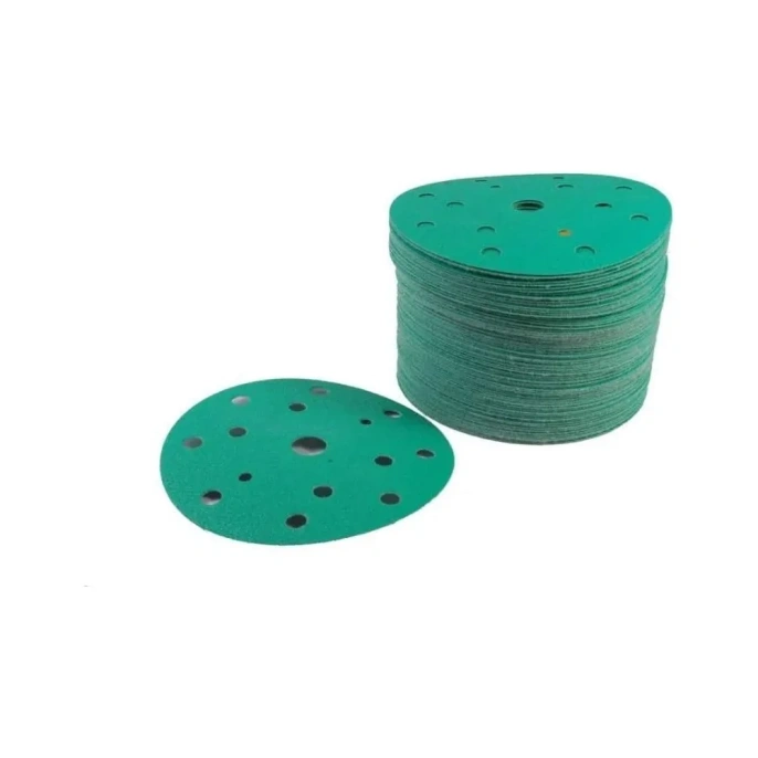 Круг абразивный Green 150 мм, 50 шт, 15 отв, Р 40 H7 384738