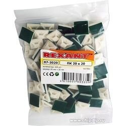 Rexant 07-2020 Площадка самоклеющаяся 20 х 20 мм 100 шт.