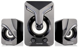 Колонки MICROLAB U270 Phenix черный {5 Вт + 3 Вт x2, Гармонические искажения: 0,5% 1 Вт 1 кГц , Частотная характеристика: 20 Гц - 20 кГц, Чувствительность: 1000 мВ, Соотношение сигнал/шум: 85 дБ, Раздел}