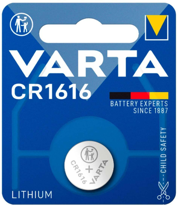 Батарея Varta Electronics Lithium CR1616 1шт блистер