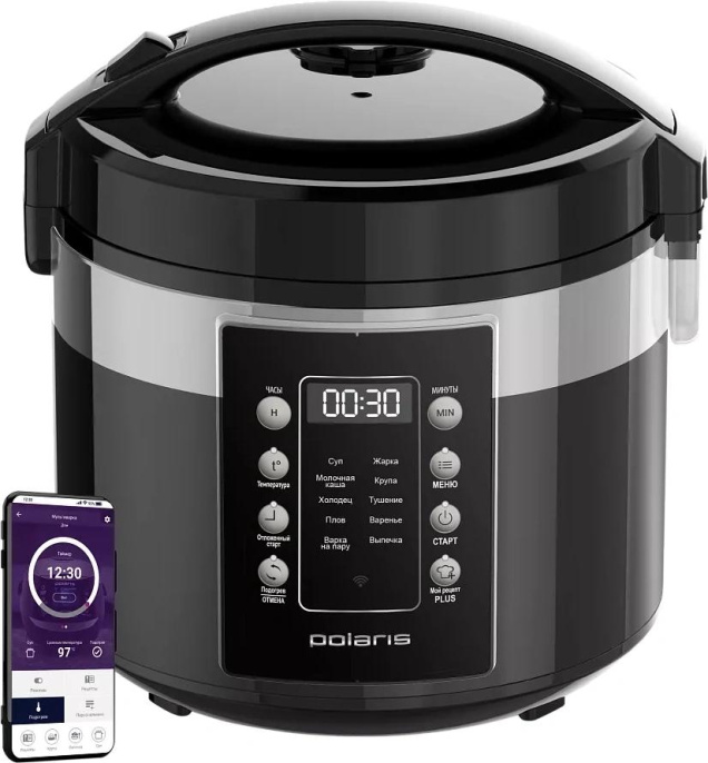 Мультиварка Polaris PMC 0528 черный/серебристый