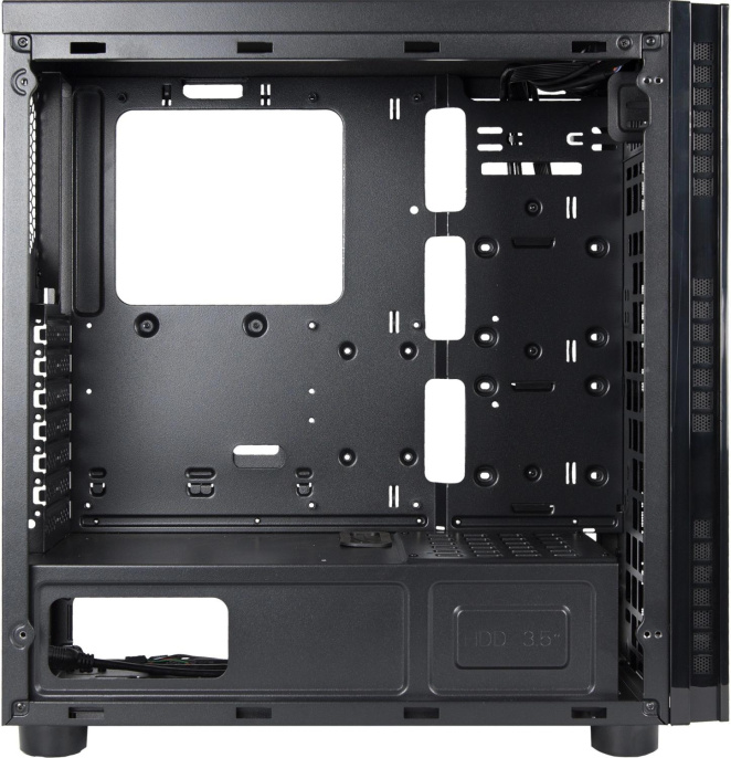 Корпус ATX CHIEFTEC Hawk, Midi-Tower, без БП,  черный [al-02b-tg-op]