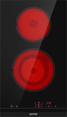 Электрическая варочная поверхность Gorenje ECT322BCSC, конфорок: 2 шт.,  стеклокерамика,  независимая, черный