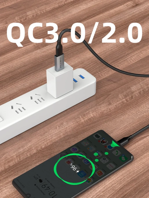Адаптер CABLETIME CP77G (CT-C160-PU33-CFAM(OTG)-AS) USB3.0 A Male to USB-C Female OTG. Алюминий