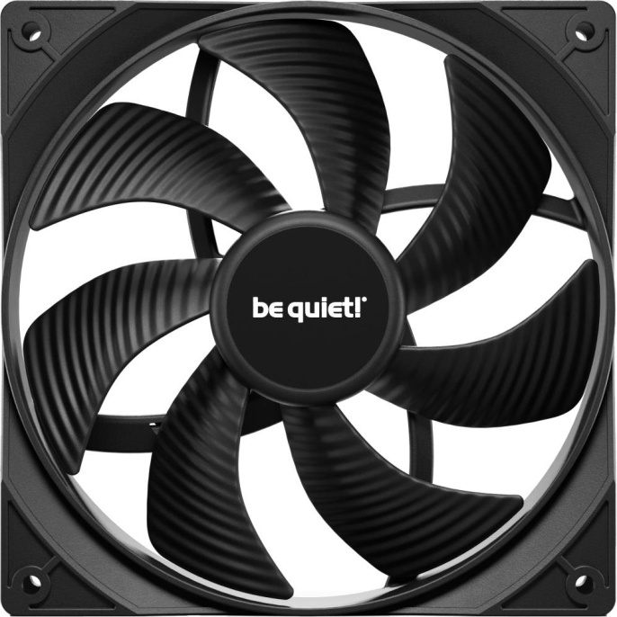 Кулер для корпуса Case Cooler be quiet! PURE WINGS 3 120mm PWM 120x120x25mm, 4-pin PWM, 49.9CFM, 25.5dBA, 1600RPM, Black BL105