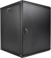 Шкаф коммутационный ЦМО ШРН-Эконом ШРН-Э-18.350.1-9005 настенный 18U 600x350мм пер.дв.металл 85кг черный 300мм 21.69кг 180град. 878мм IP20 металл
