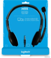 Гарнитура проводная LOGITECH Headset H111 Stereo серый (1хJack 3.5mm, кабель 1.8м) (981-000588)