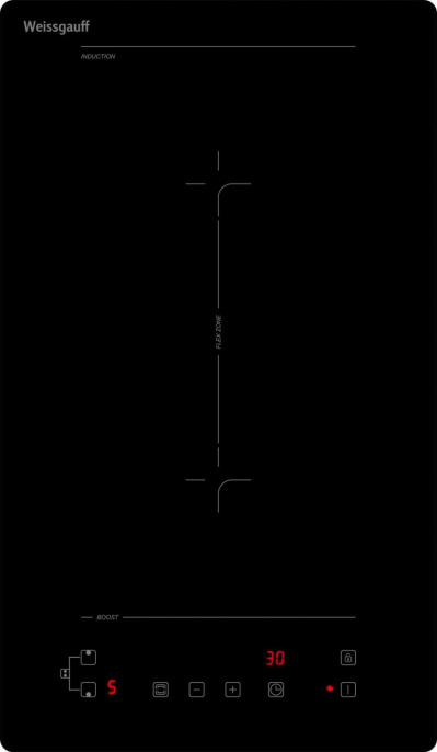 Индукционная варочная панель WEISSGAUFF HI 32 BFZC, независимая, черный 427769