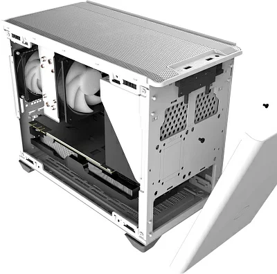 держатель видеокарты в корпусе Cooler Master NR200 ATX PSU Bracket White