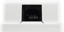 Розетка Lanmaster (TWT-SM1-45-WH) RJ45 1 кат.5E бел. (упак.:1шт)