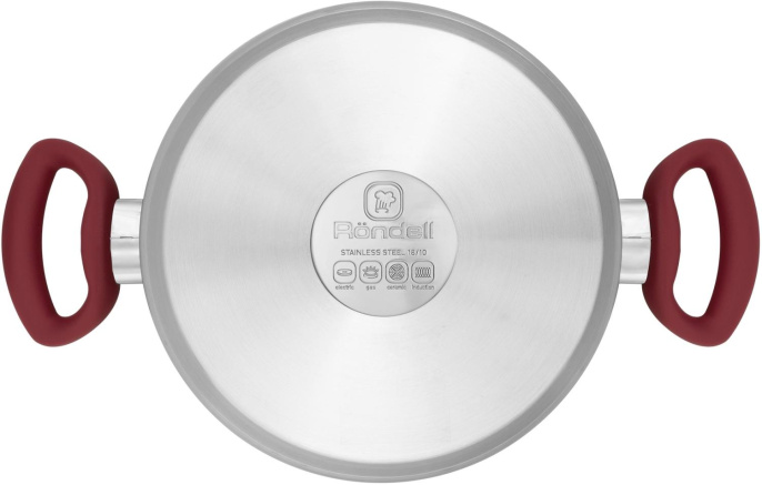 Кастрюля 4.8л Rondell Heidi RDS-1114,  нержавеющая сталь, с крышкой